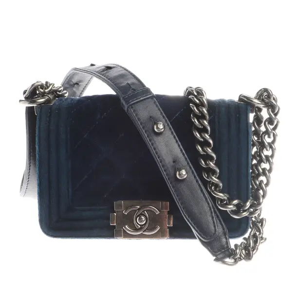 Evening Bag, in Navy, Velvet, Chanel