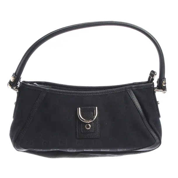 Schultertasche in Schwarz, Baumwolle, Gucci