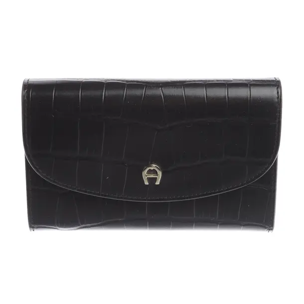 Geldbörse in Schwarz, Leder, Aigner