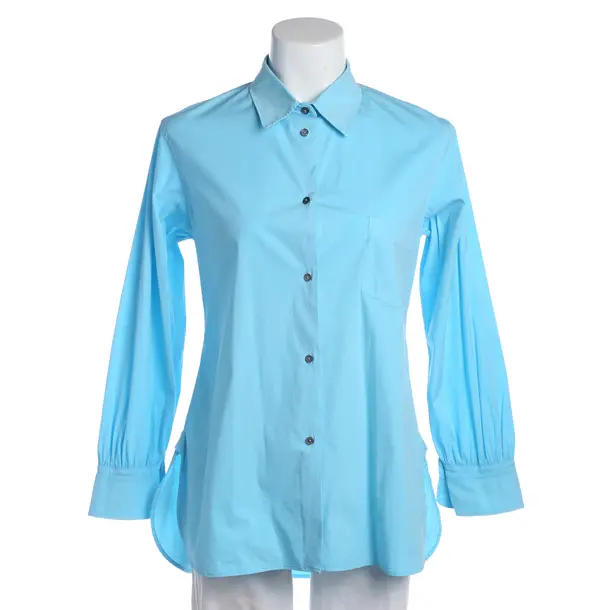 Bluse in Blau, Baumwolle, Jil Sander
