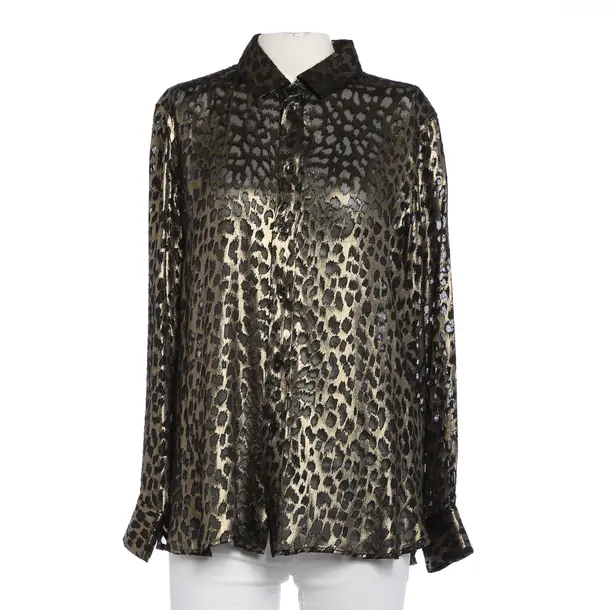 Blouse in Metallic, Silk, Saint Laurent