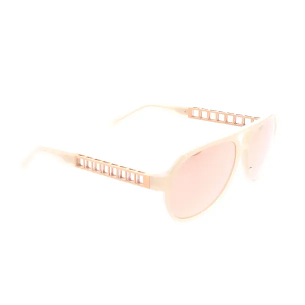 Sunglasses in White, Synthetic / Metal, Linda Farrow