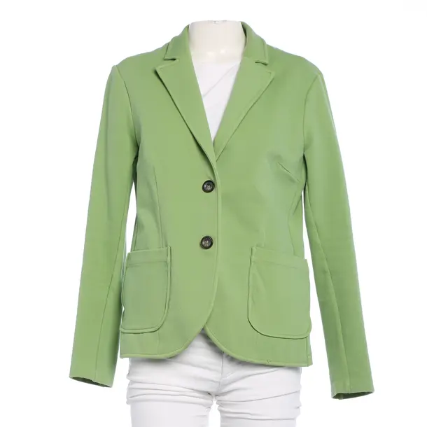 Blazer in Green, Cotton, Mos Mosh
