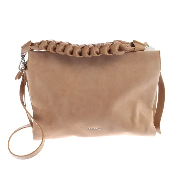 Shoulder Bag, in Light Brown, Leather, Coccinelle