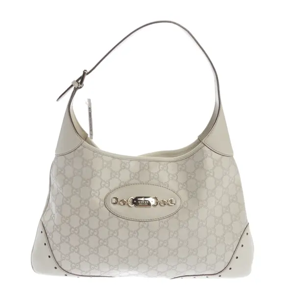 Schultertasche, in Beige, Leder, Gucci
