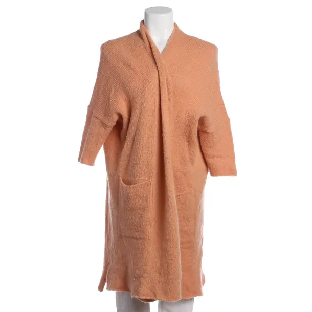 Strickjacke, in Apricot, Samt, American Vintage