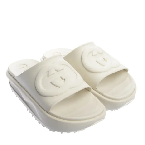 Slides in White, , Gucci
