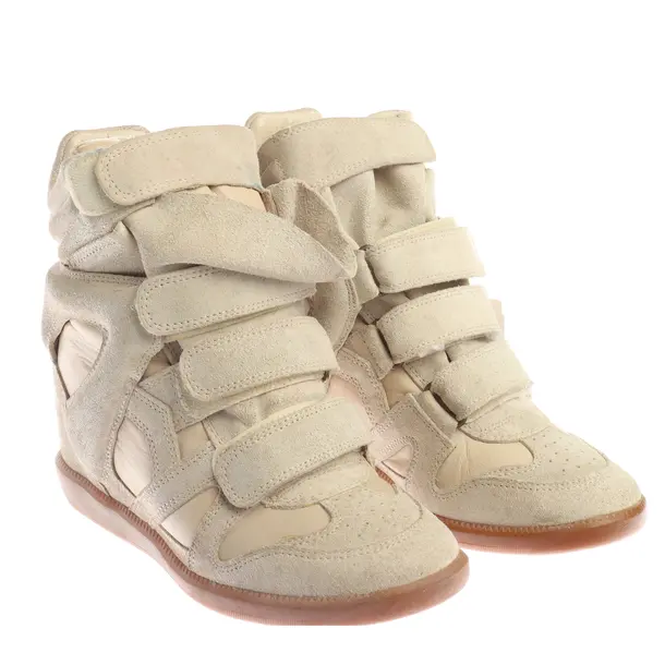 High-Top Sneaker, in Beige, Isabel Marant