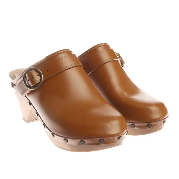 Isabel Marant Hohe Pantoletten EUR 37 Braun - Braun - - Pre-Loved Designer Fashion - Isabel Marant Second Hand Designer Shop