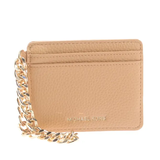 Card Holder, in Light Brown, Leather, Michael Kors