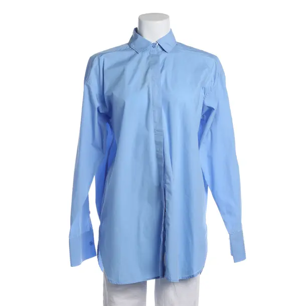 Bluse in Blau, Baumwolle, Closed