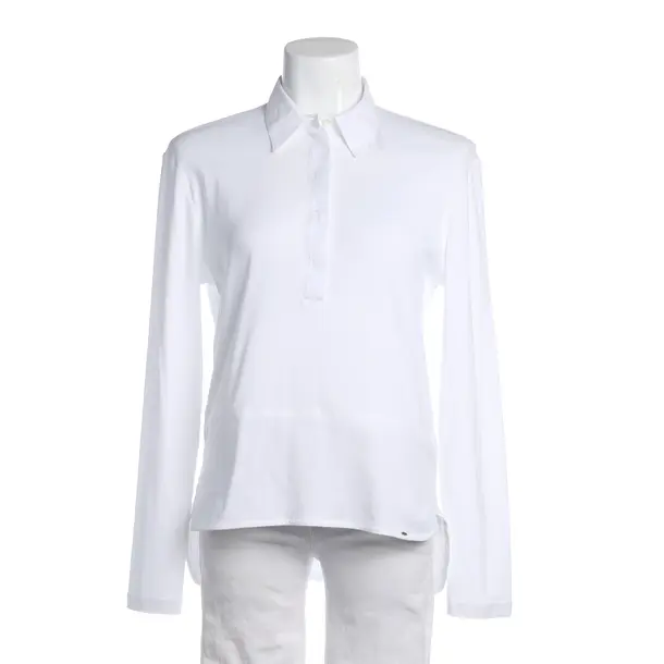 Long Sleeve Shirt in White, Cotton, Marc Cain