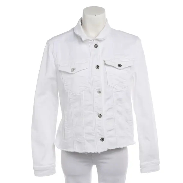 Summer Jacket in White, Cotton, Marc Cain