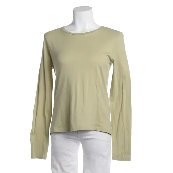 Long Sleeve Shirt in Green, Cotton, Closed