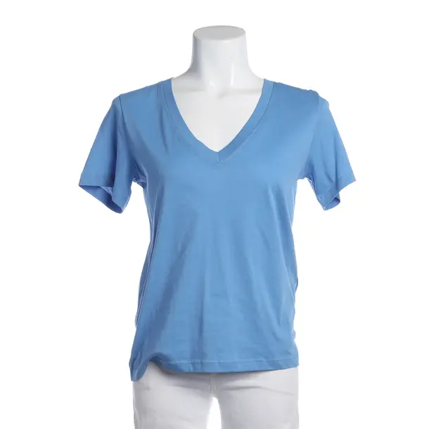 Shirt in Blue, Cotton, Closed