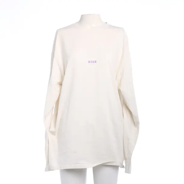 Longsleeve in Weiß, Baumwolle, MSGM