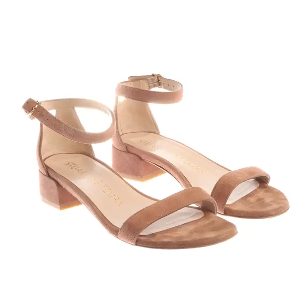 Heeled Sandals, in Light Brown, Stuart Weitzman
