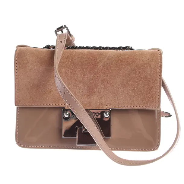 Schultertasche, in Hellbraun, Leder, Jimmy Choo