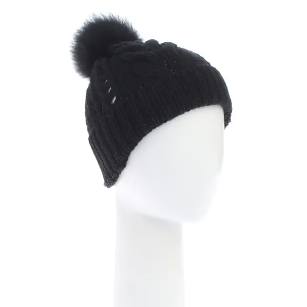 Beanie in Black, Wool, Woolrich