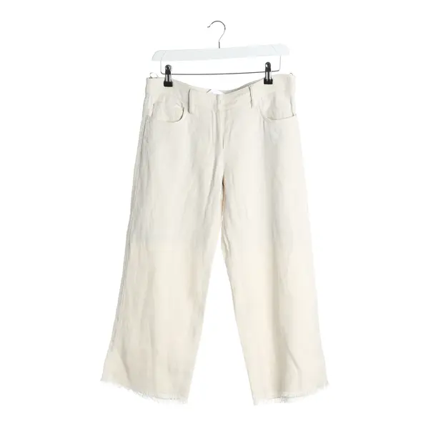 Hose in Weiß, Leinen, Max Mara