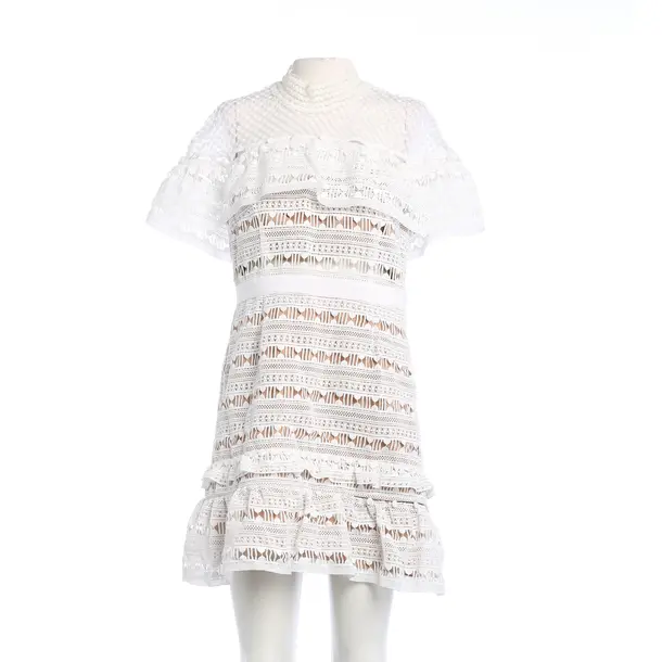 Cocktail Dress, in White, Polyester, self-portrait