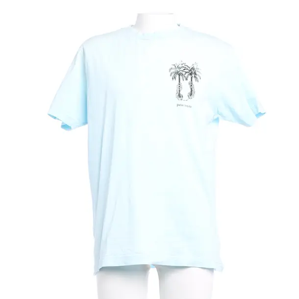 Maglietta, in Azzurro, Cotone, Angeli delle palme