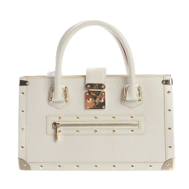 Handbag, in Beige, Leather, Louis Vuitton