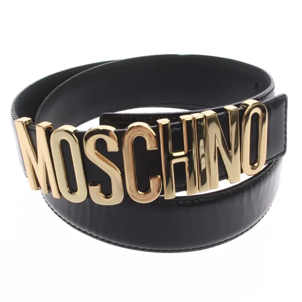 Cinture, in Nero, Pelle, Moschino