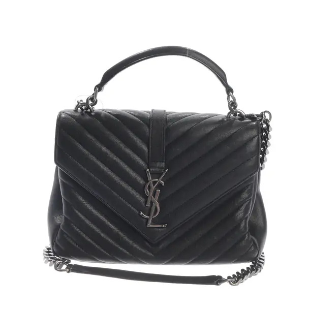 Shoulder Bag, in Black, Leather, Saint Laurent