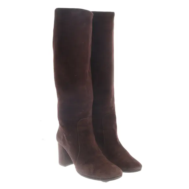 Stivali, in Marrone scuro, Prada