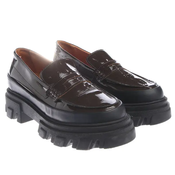 Loafers, in Braun, Ganni