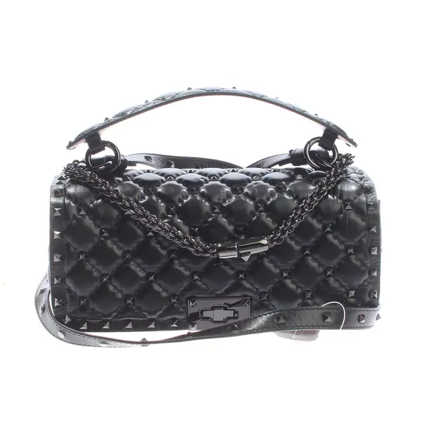 Shoulder Bag, in Black, Leather, Valentino