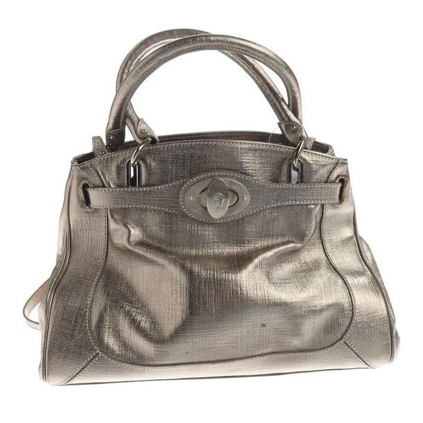 Handtasche, in Gold, Leder, Aigner