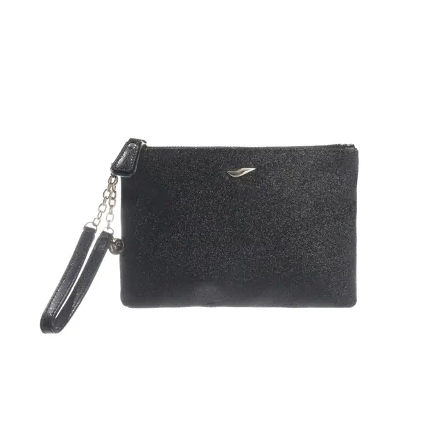 Clutch Bag, in Black, Polyester, Diane von Furstenberg