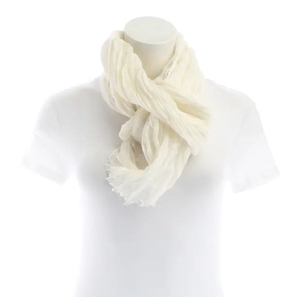 Schal, in Cream, Leinen, Unger