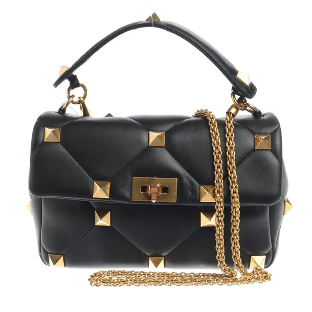 Umhängetasche, in Schwarz, Leder, Valentino