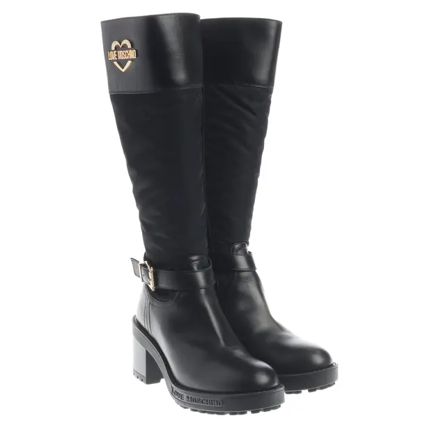 Boots, in Black, Love Moschino