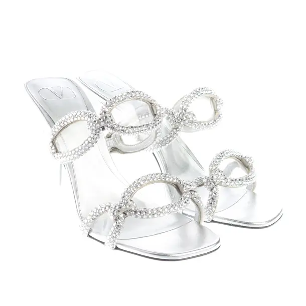 Sandaletten, in Silber, Valentino