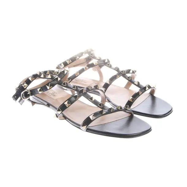 Sandali con cinturino, in Nero, Valentino