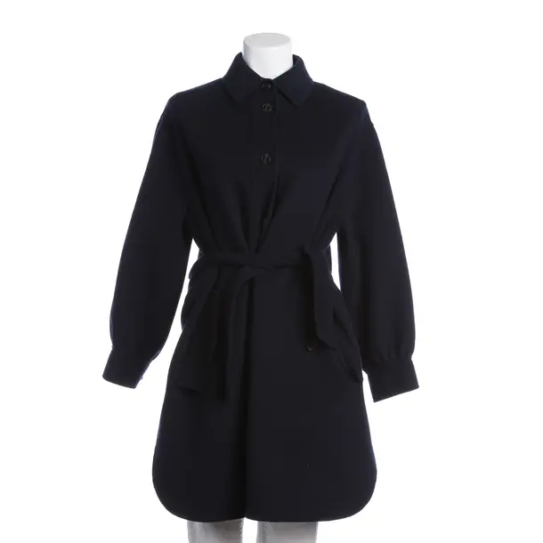 Mid-Season Coat, in Navy, Wool, Max Mara