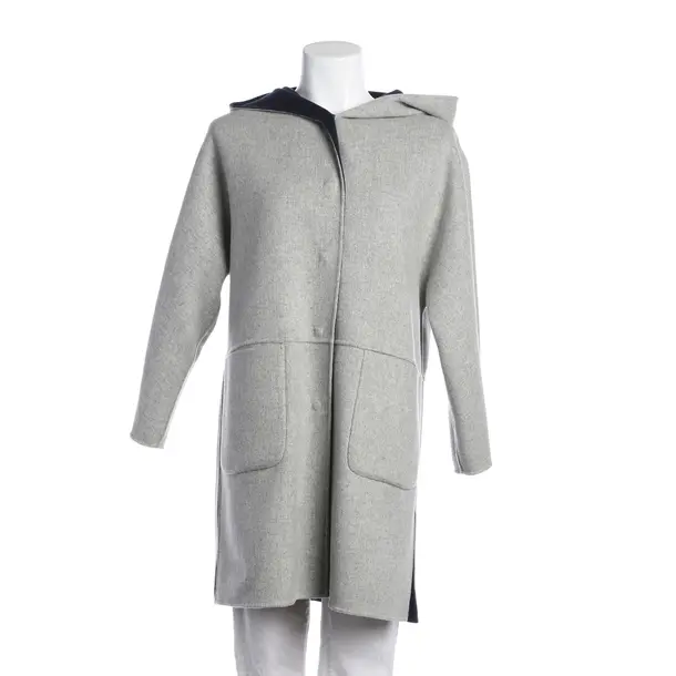 Reversible Coat, in Light Gray, Wool, Max Mara