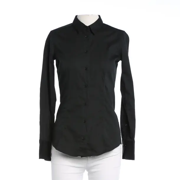 Bluse, in Schwarz, Baumwolle, Van Laack