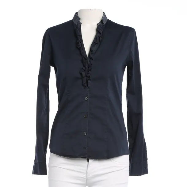 Bluse, in Navy, Baumwolle, Caliban