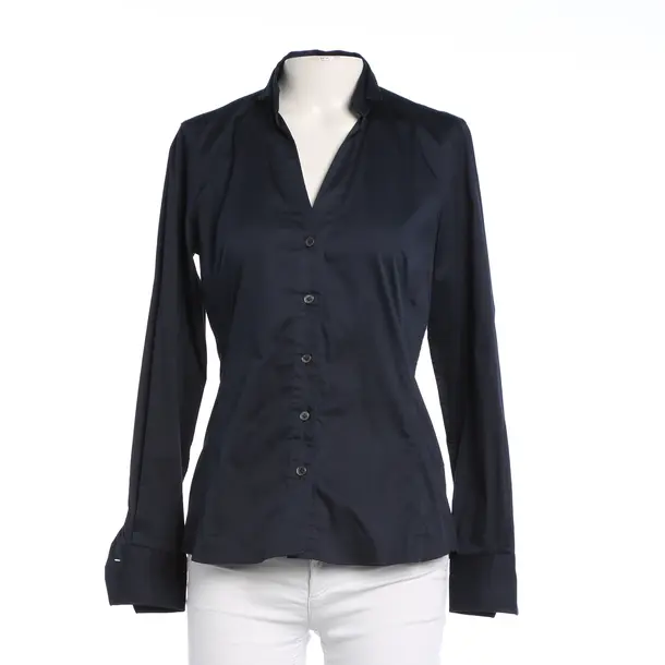 Bluse, in Navy, Baumwolle, Caliban