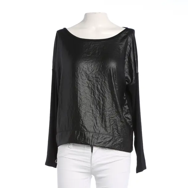Long Sleeve Shirt, in Black, Viscose, Iheart