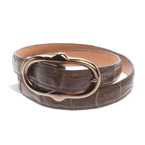 Belt, in Brown, Leather, Reptile´s House
