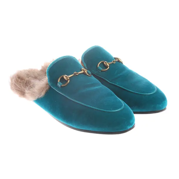 Halbschuhe, in Türkis, Gucci