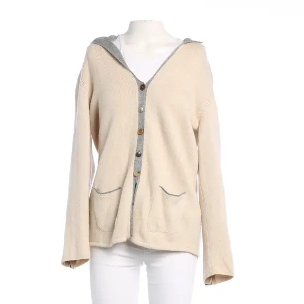 Strickjacke, in Beige, Kaschmir, Brunello Cucinelli