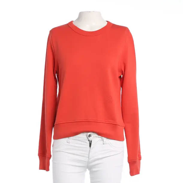 Felpa, in Rosso, Cotone, Chiuso