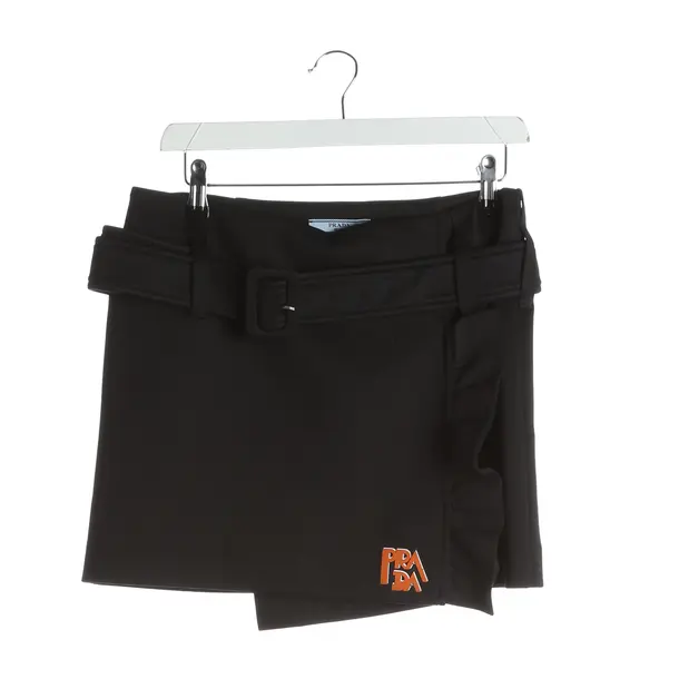 Skirt, in Black, Polyester, Prada